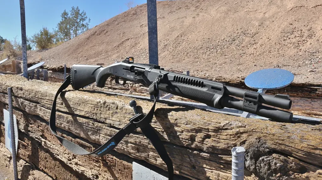 The Mossberg 940 Pro Tactical SPX used at the Gunsite Team Tactics Defensive Shotgun course.
