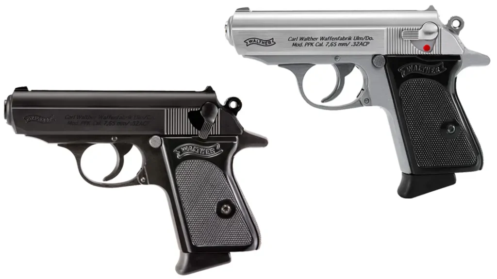 The Walther PPK .32 ACP is available in two different finishes.
