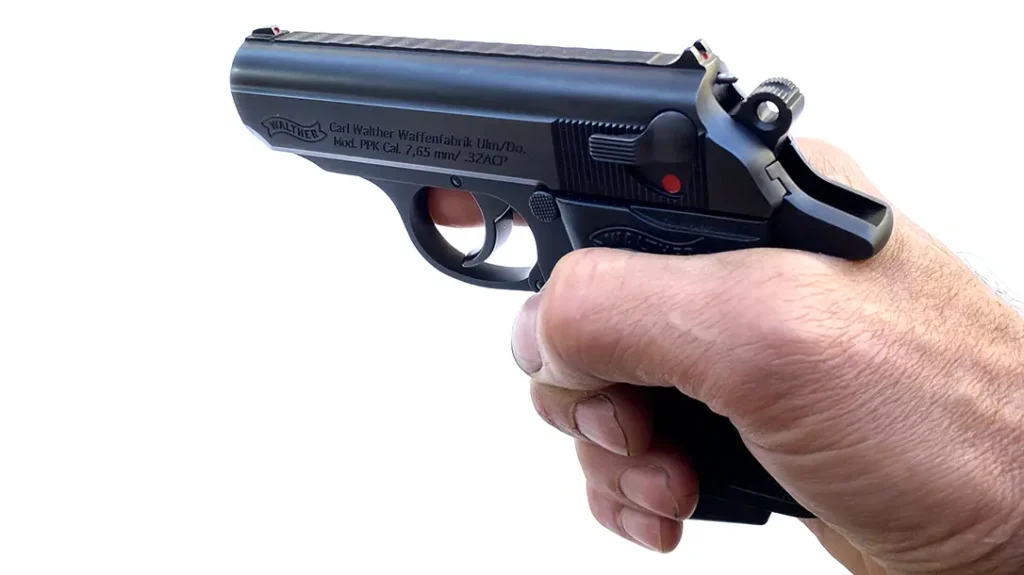 In the 22-ounce Walther PPK, .32 ACP is really a delight to shoot and isn’t going to intimidate a novice.