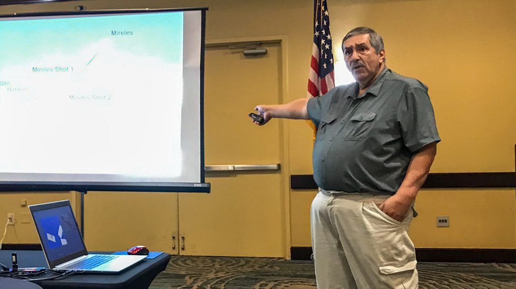 Ed Mireles lecturing on affirmative defense in Tampa a couple of years ago.