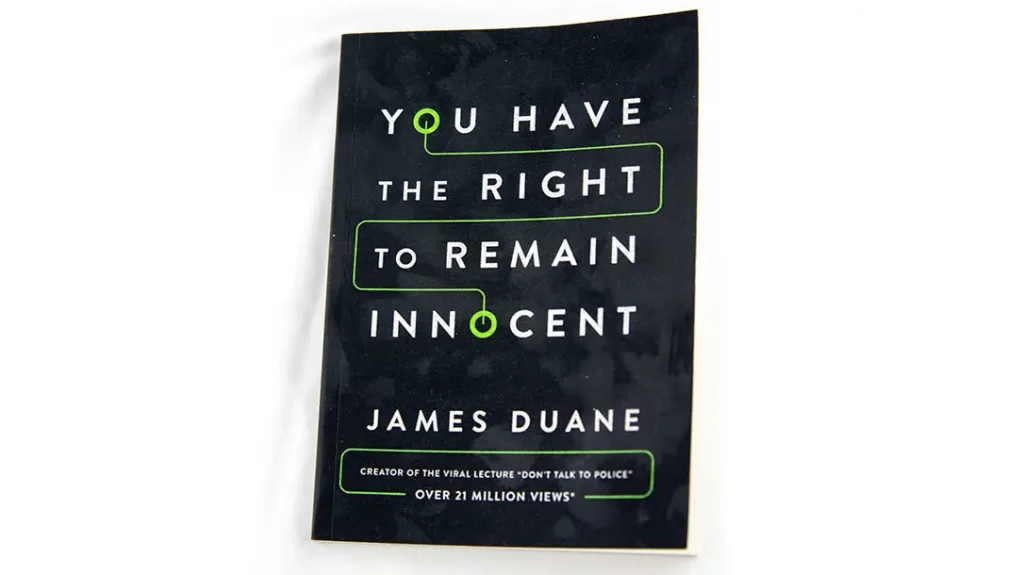 On Page 122 of this book, law professor James Duane, the highest profile advocate of “Don’t talk to the police,” says you SHOULD give a brief statement after a shooting.