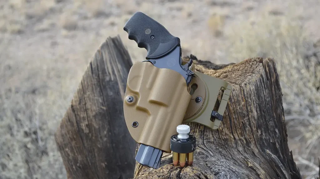 For a holster, I used a G-Code Kydex holster designed for a S&W K frame with a 2 ½-inch barrel.