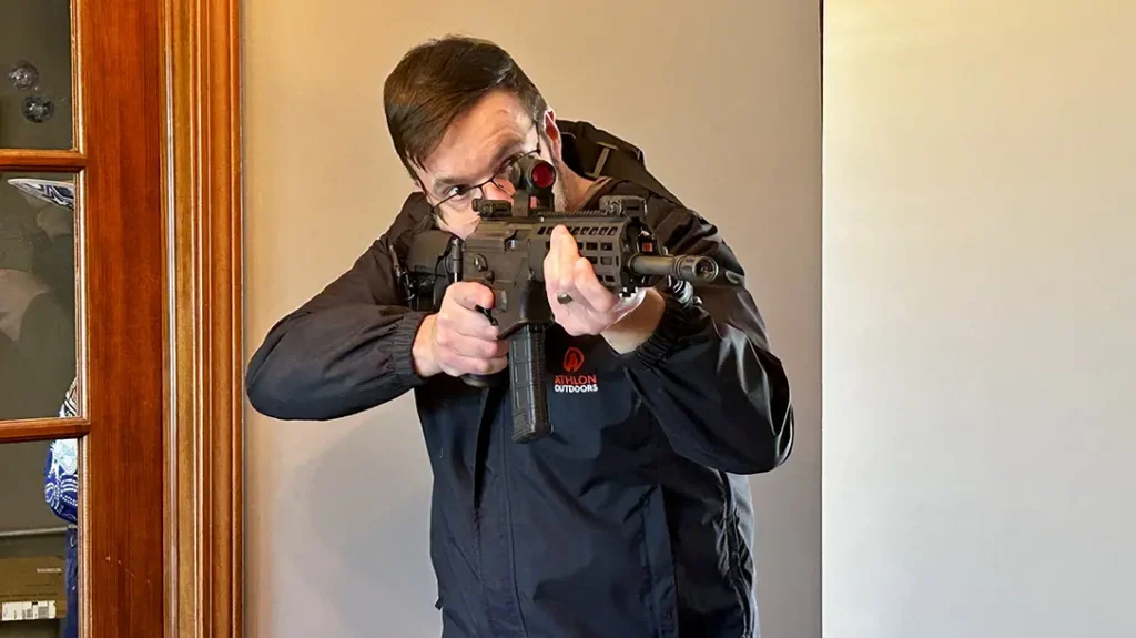 An armed home defense plan is more than having the right weapon ready; it is fully thinking through how to avoid being targeted, whether a safe escape is possible, and how to best optimize your home if forced to defend.