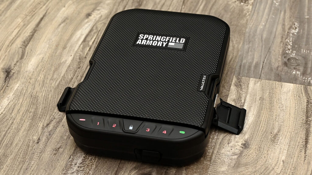 Some portable gun storage solutions allow for safe air travel.