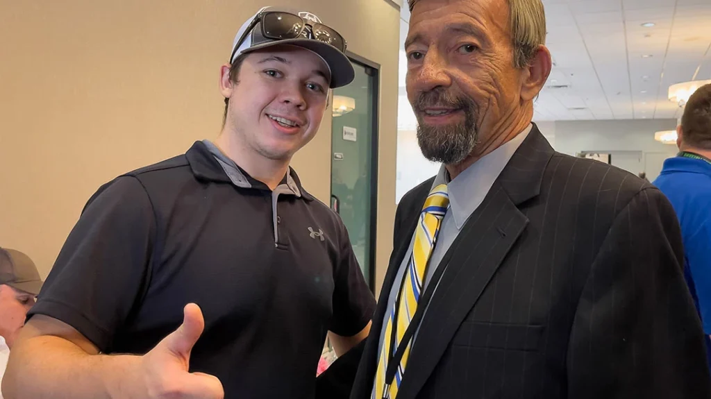 The author and Kyle Rittenhouse.