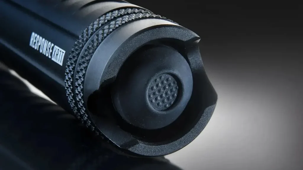 Many tactical lights are designed with a button on the end known as the tail switch.