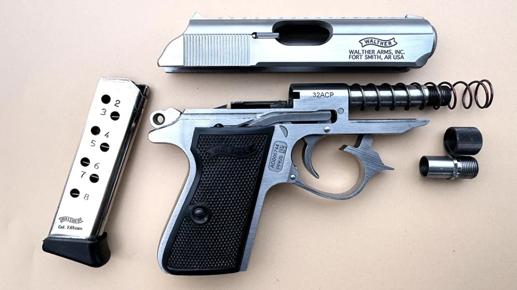 The Walther PPK/s SD is easy to disassemble for cleaning.