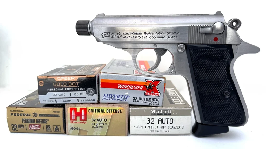 The author tested various ammo through the pistol.