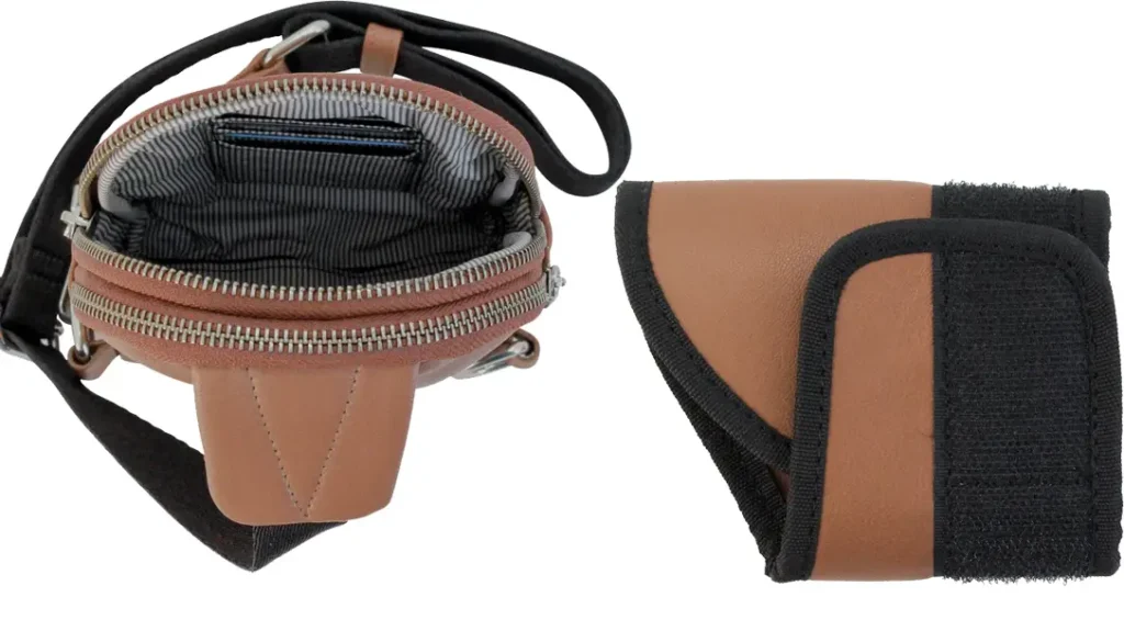 The Stav Sling Pack allows you to carry a compact or subcompact handgun.