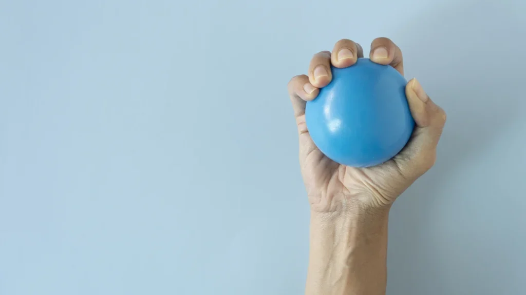 Improve Grip Strength: Similar to hand grip trainers, stress balls are another item that is meant to be squeezed and then released.