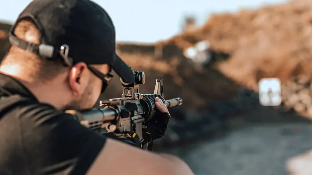 Outdoor ranges tend to be quieter.