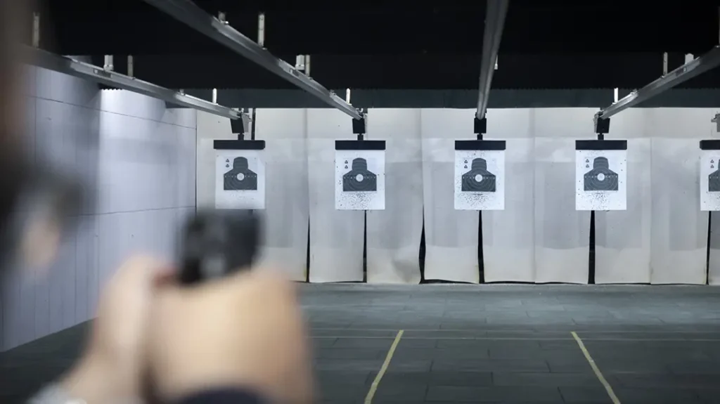 Indoor ranges offer easier target control.