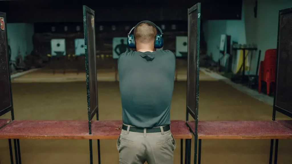 Indoor ranges provide protection from the elements.