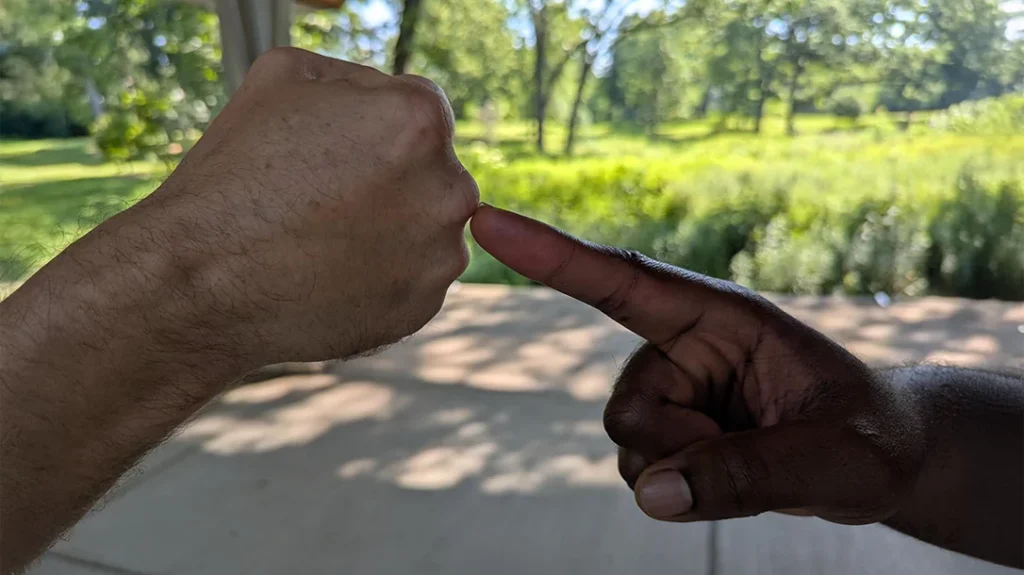 The Backfist: When throwing a backfist, make impact with your first two knuckles, let them sink in on contact, and let the rest of your fist follow.