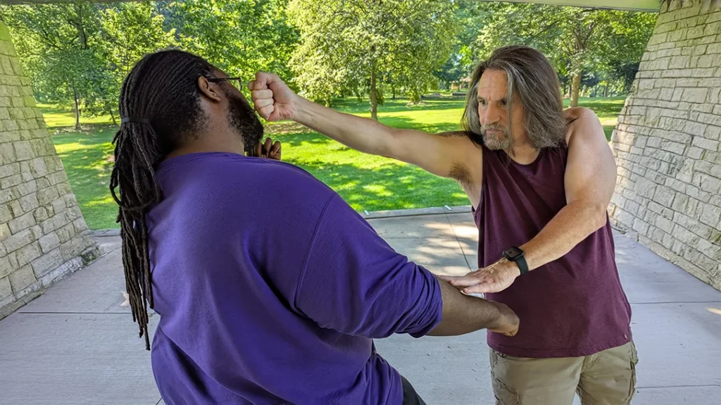 Don Counter strikes with his speed backfist.