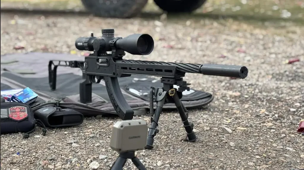 The Texas Typewriter is built on the Ruger 10/22.