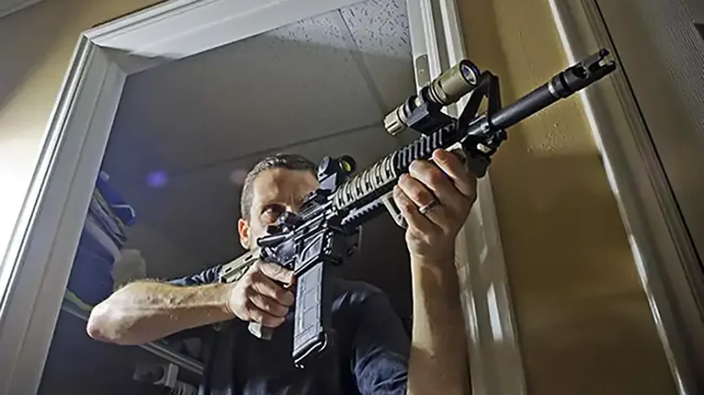 Five Must-Dos of Home Defense include having a weapon.