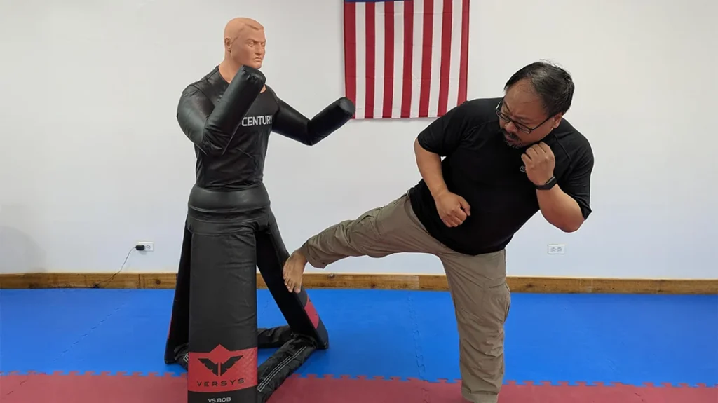 Low kicks, like a kick to the knee, can change the outcome of a fight.