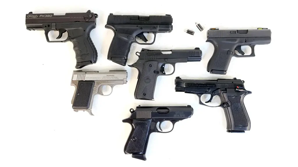 The firearms industry offers a wide variety of .380 ACP defensive pistols in a variety of sizes.