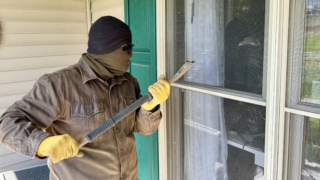 Windows can be easily broken, but clearing glass and making entry can be costly in time and noise.