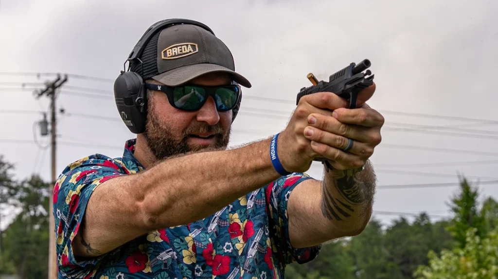 The Mischief Machine module itself is designed with a 1911 angle grip angle.