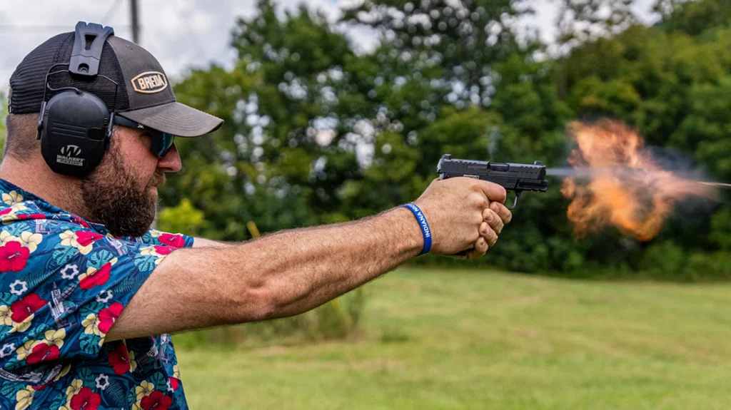 Steve was genuinely surprised at how comfortable the pistol was to shoot.