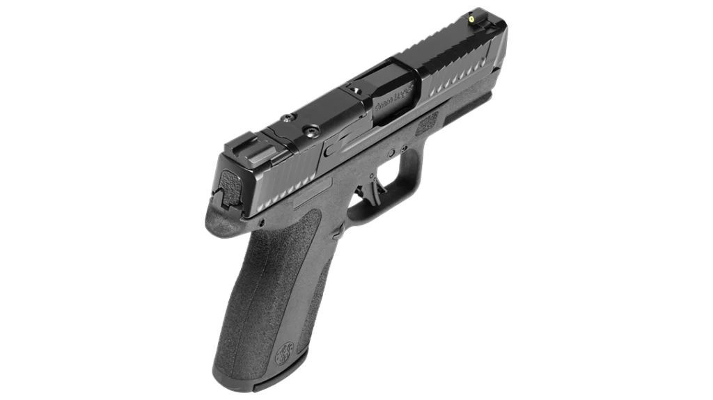 The pistol remains striker-fired and polymer-framed, as well as thin and light.