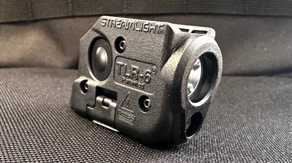 If you are looking for a weapon-mounted light and laser for your subcompact handgun, the author highly recommends the Streamlight TLR-6.