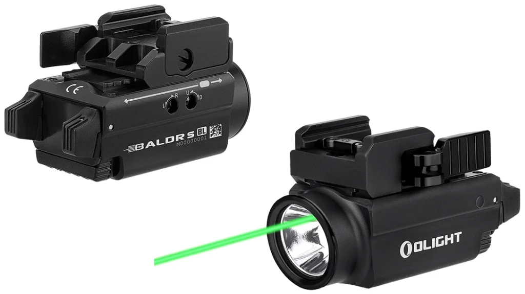 The Baldr S from Olight is optimized for mounting the laser on modern compact handguns.