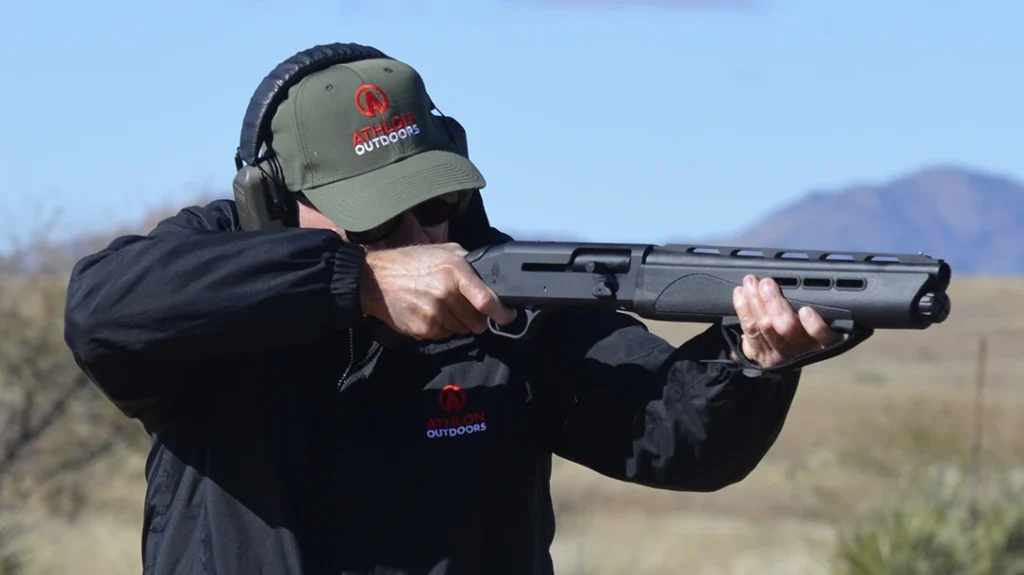 The IWI Mafteah’s polymer birdhead style pistol grip positions the shooter’s wrist in the most comfortable angle to handle the recoil.