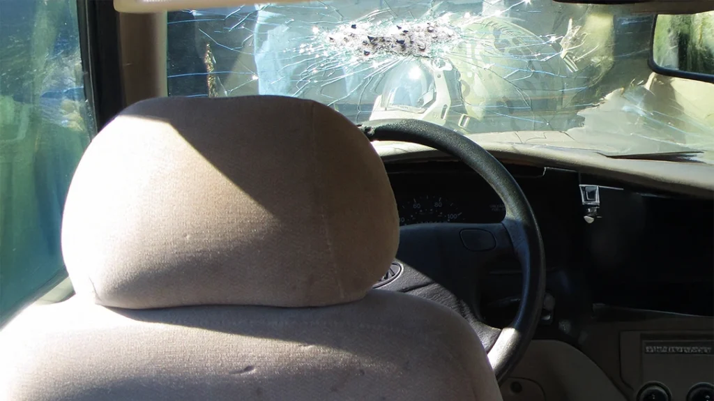 The officer fired his department-issued HK .40 as fast as he could—the dashcam captured seven shots in less than 1.5 seconds. Vehicle assaults are a serious possibility for law enforcement.